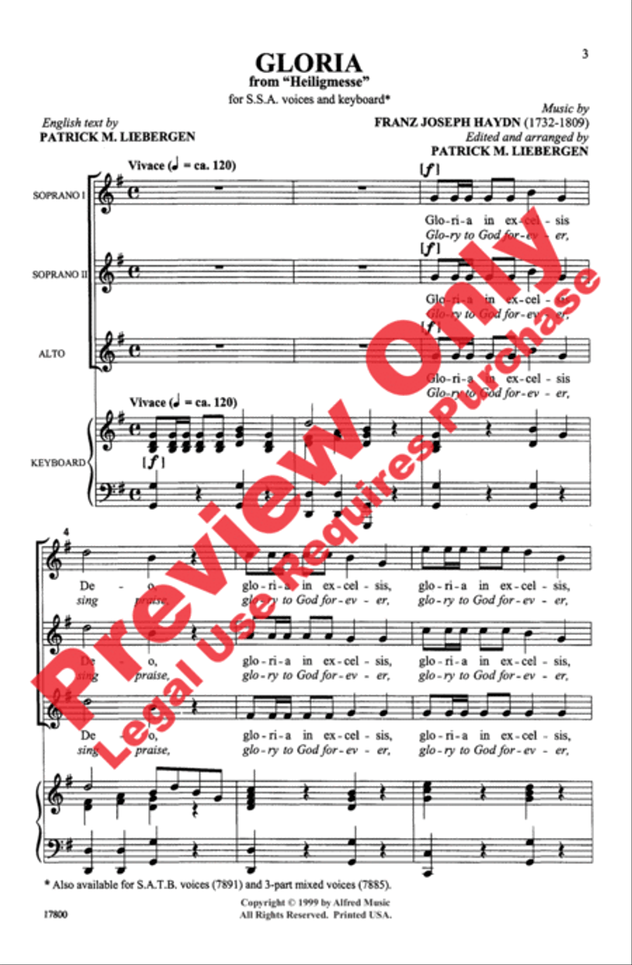 Gloria Women's Choir scores gallery preview page 3