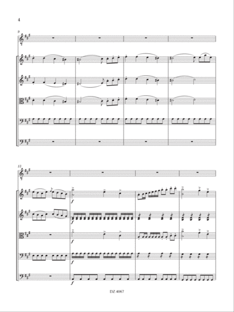 Concerto in La Maggiore Concerto in La Maggiore String Orchestra scores gallery preview page 4