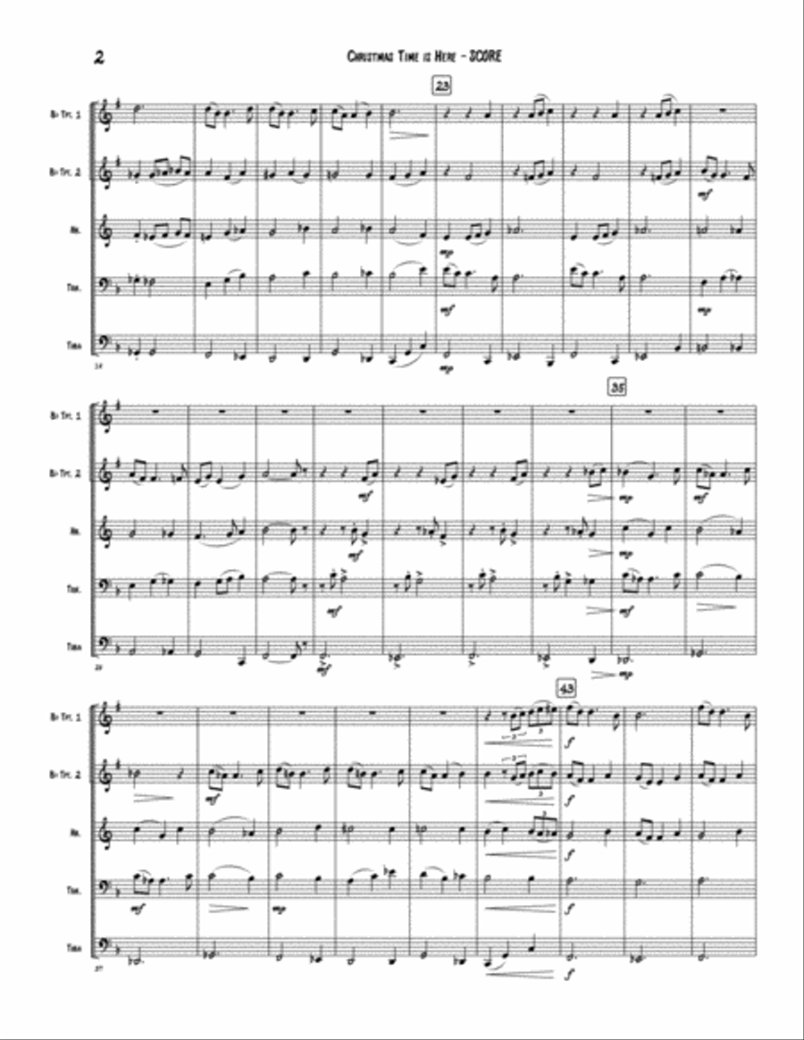 Christmas Time Is Here Christmas Time Is Here School and Community scores gallery preview page 3
