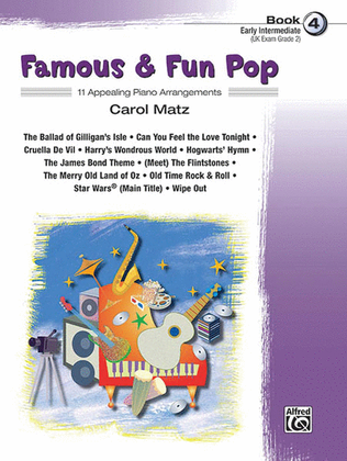 Book cover for Famous & Fun Pop, Book 4