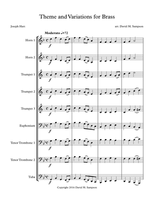 Theme and Variations for Brass