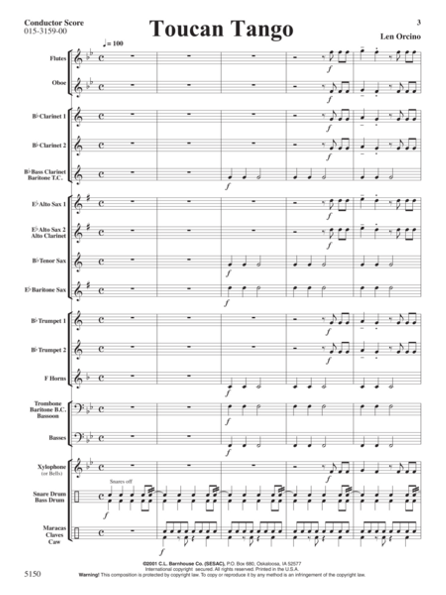 Toucan Tango Concert Band - Sheet Music page 2