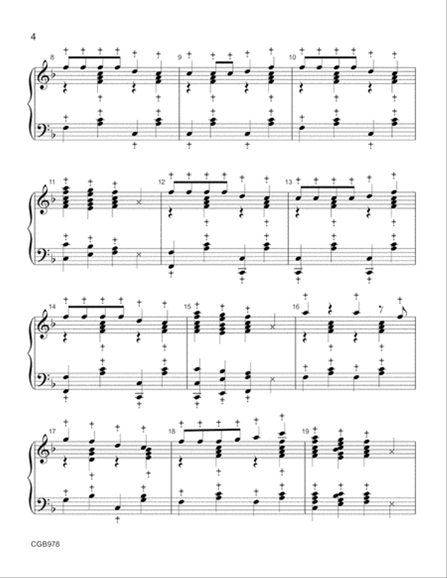 Chatter with the Angels Handbell Choir scores gallery preview page 3