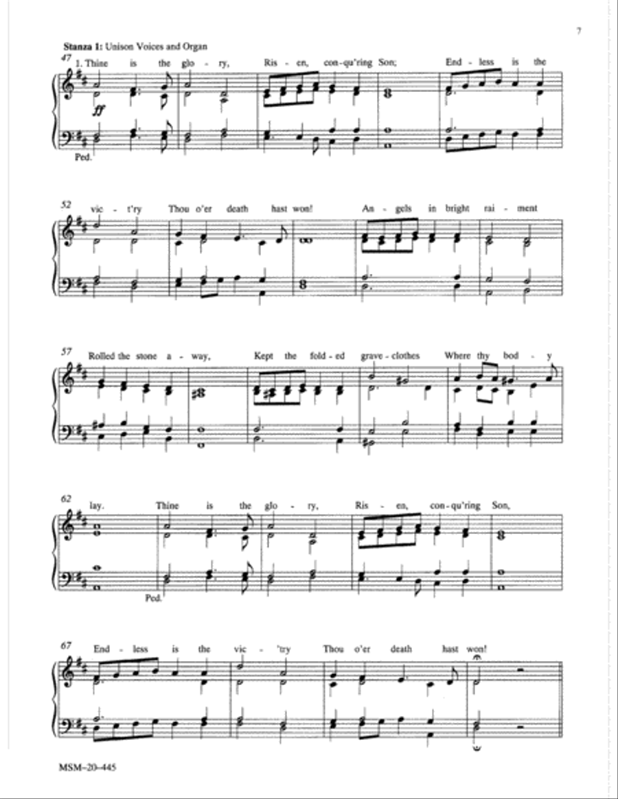 Thine Is the Glory Trumpet scores gallery preview page 6