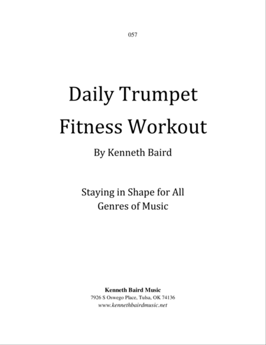 Daily Trumpet Fitness Workout: Staying in Shape for All Genres of Music Trumpet Solo scores gallery preview page 1