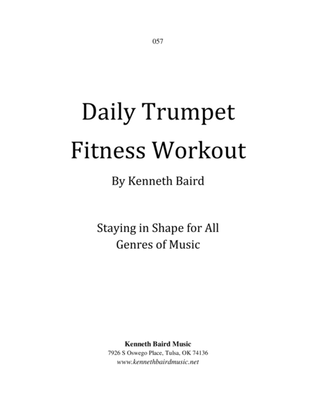 Book cover for Daily Trumpet Fitness Workout: Staying in Shape for All Genres of Music