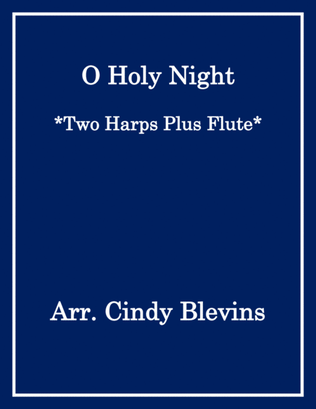 Book cover for O Holy Night, for Two Harps Plus Flute
