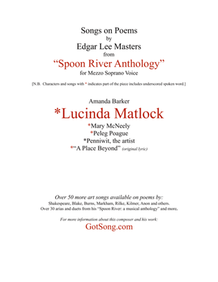 Lucinda Matlock from "Spoon River"