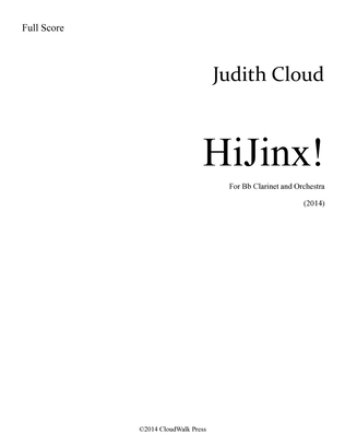HiJinx! for Bb Clarinet and Orchestra (10')