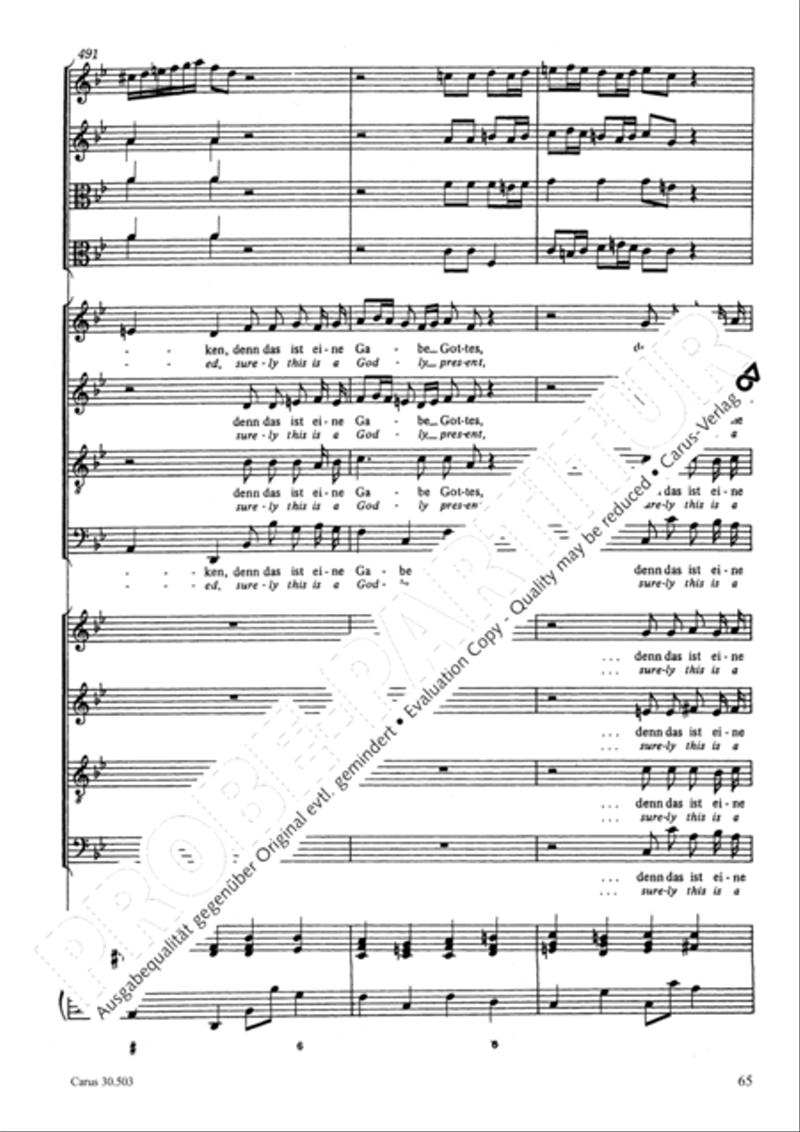 My beloved, you are fair (Meine Freundin, du bist schon) 4-Part scores gallery preview page 68