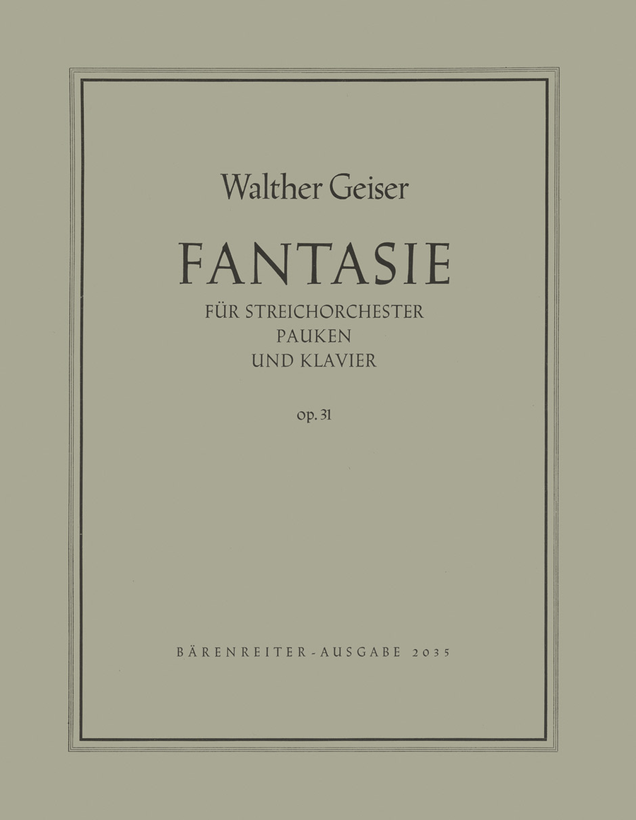 Fantasia No. 1 op. 31 Piano scores gallery preview page 1