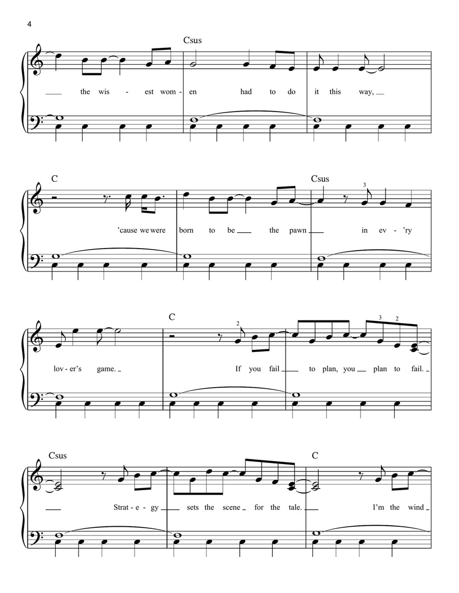 Mastermind Easy Piano scores gallery preview page 4