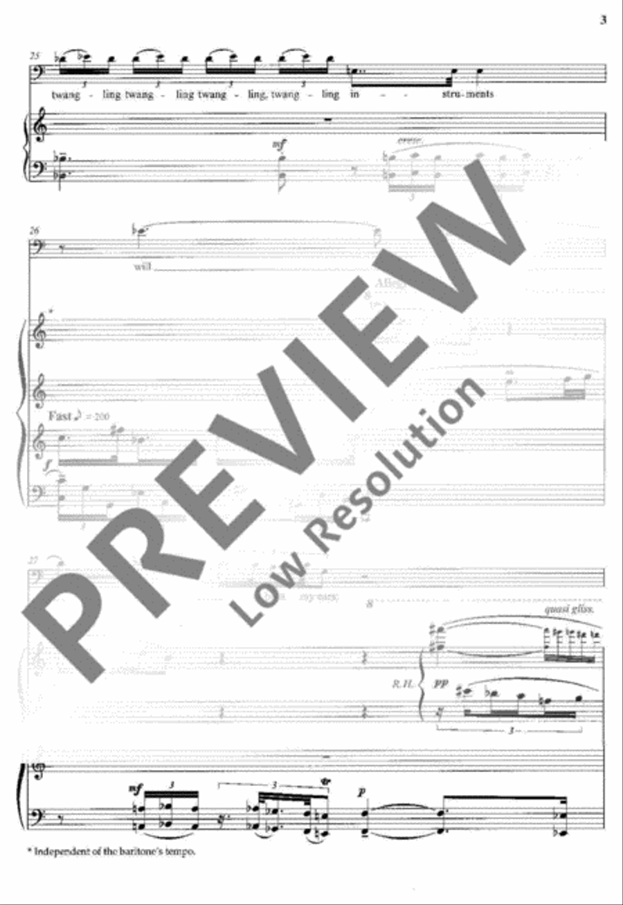 Caliban's Song Caliban's Song Baritone Voice scores gallery preview page 6