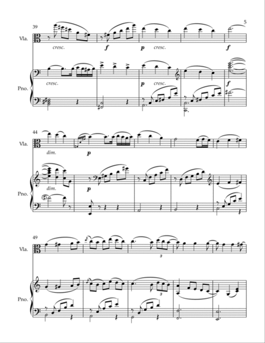 Album Leaf Viola scores gallery preview page 5