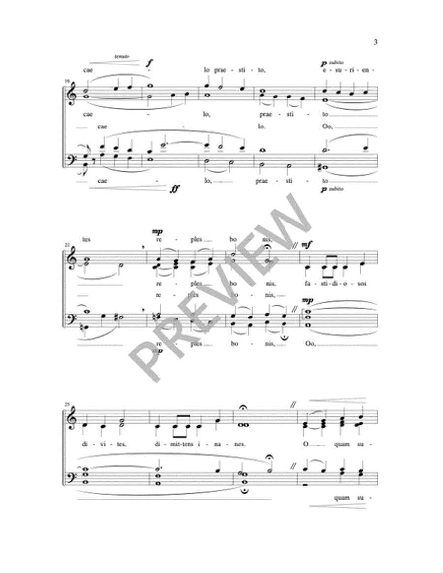 Three Motets on the Blessed Sacrament 4-Part scores gallery preview page 12