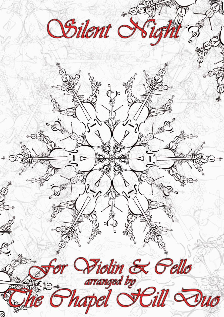 Silent Night - Full Length Violin & Cello Arrangement by The Chapel Hill Duo String Duet scores gallery preview page 1