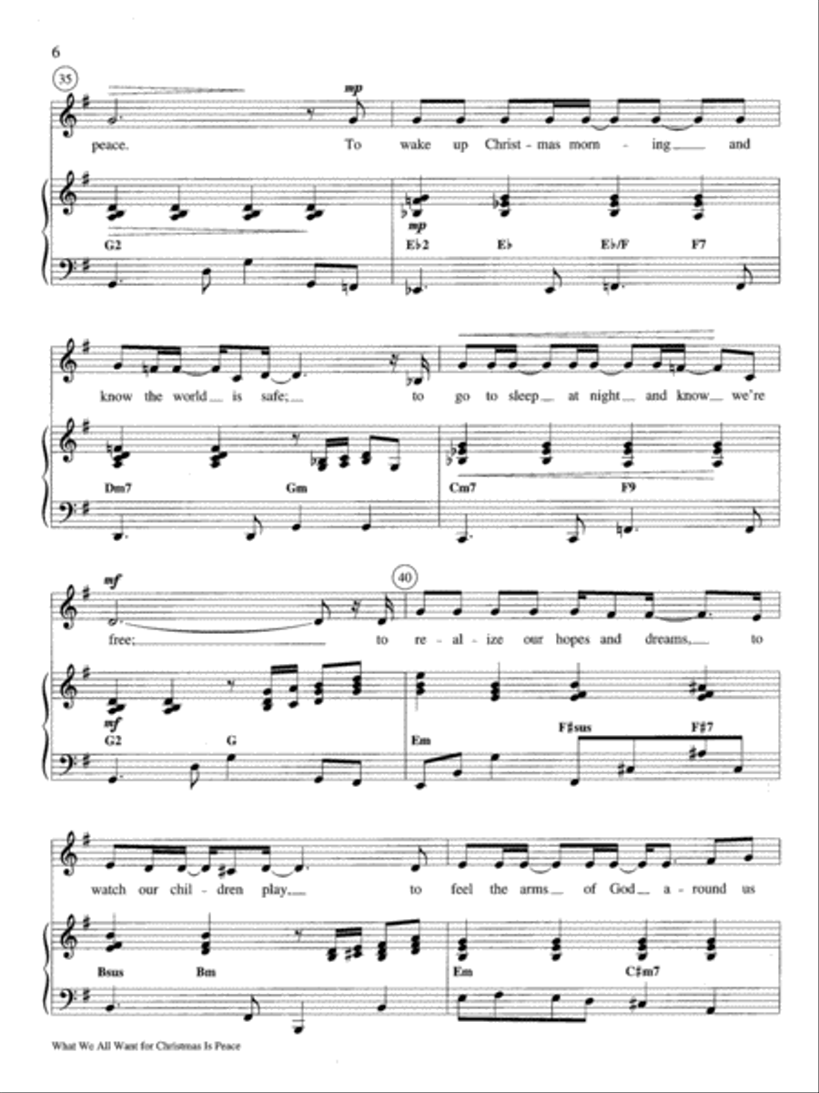 What We All Want for Christmas Medium Voice scores gallery preview page 6