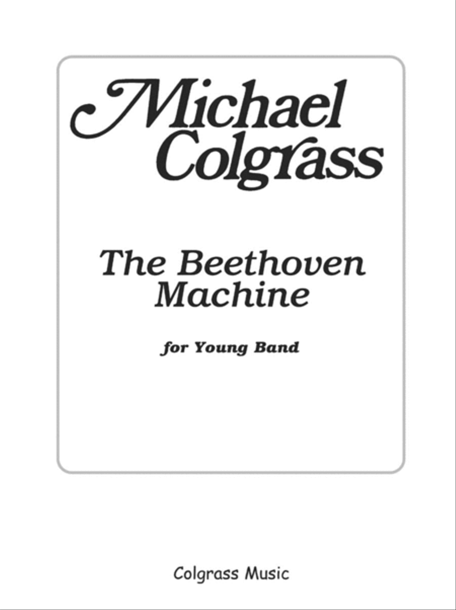 The Beethoven Machine Concert Band scores gallery preview page 1