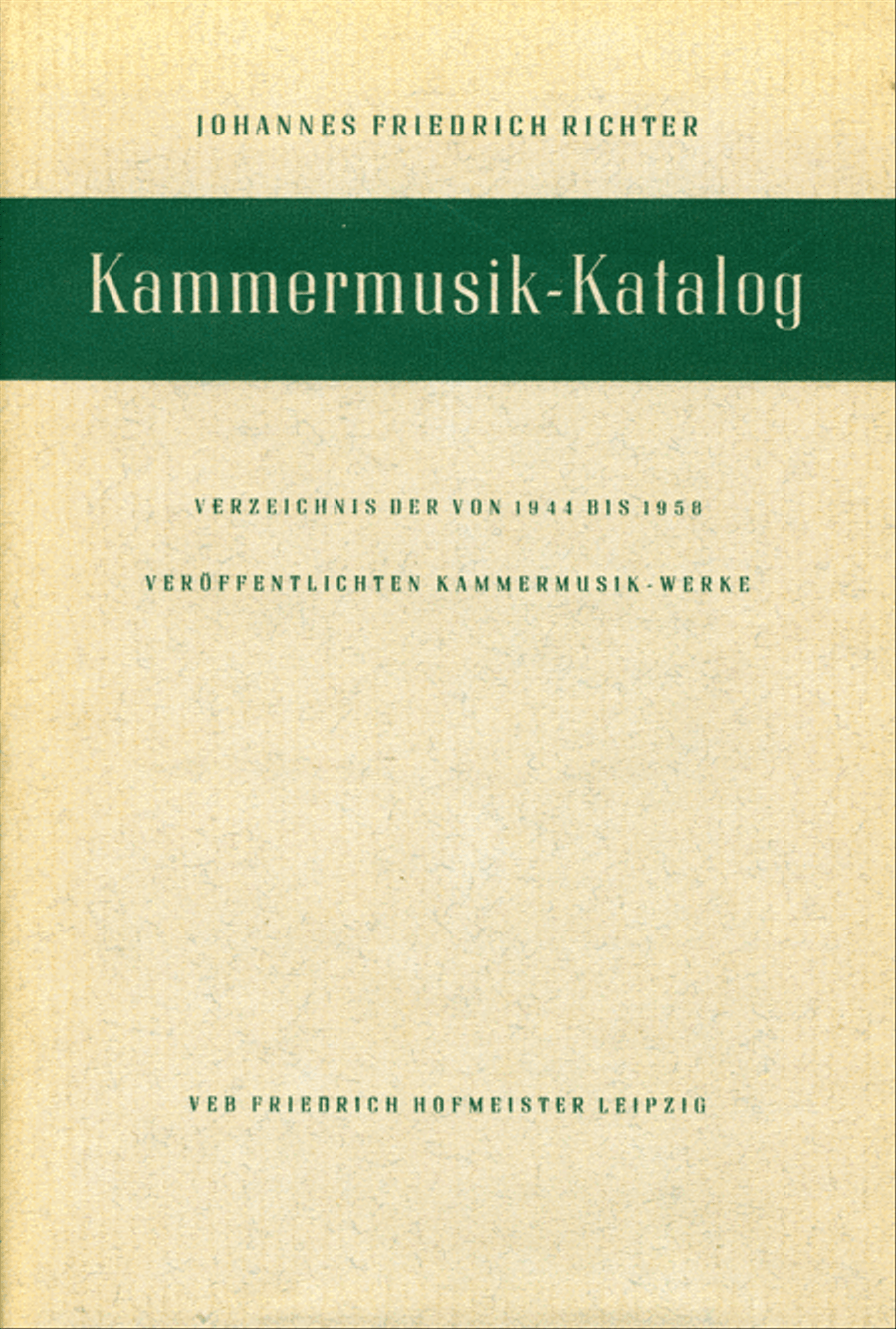 Kammermusik-Katalog (1945-1958), Ln.