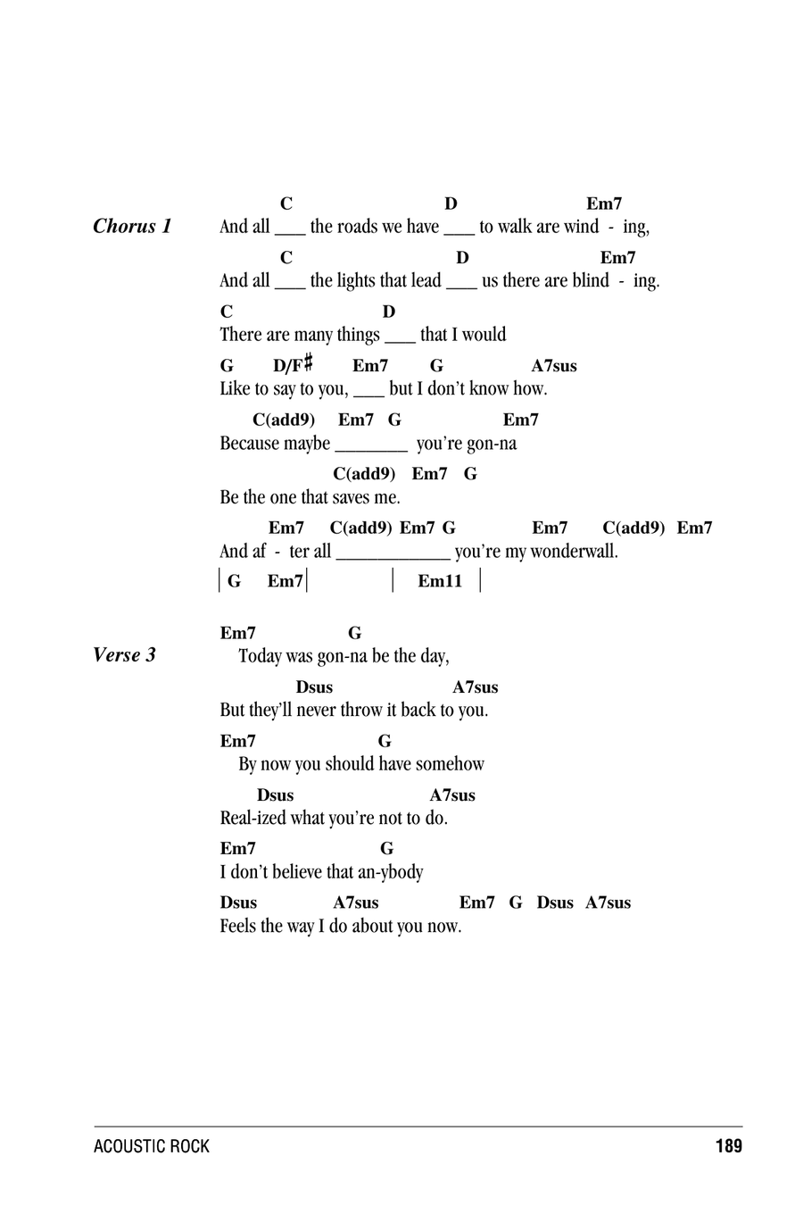 Wonderwall Piano scores gallery preview page 2