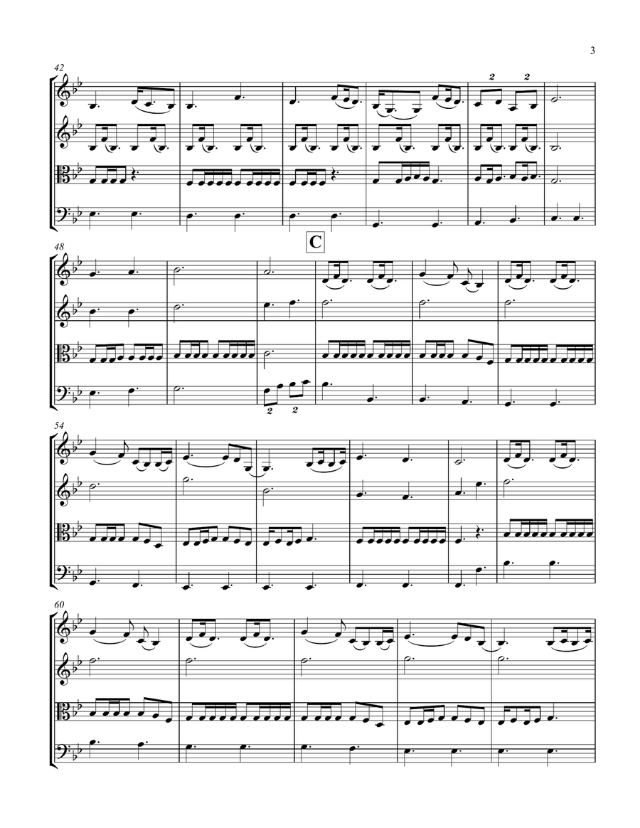 A Thousand Years A Thousand Years String Quartet scores gallery preview page 3