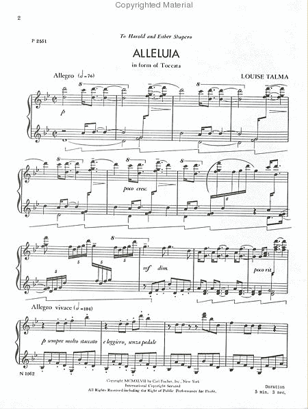 Alleluia in Form of Toccata