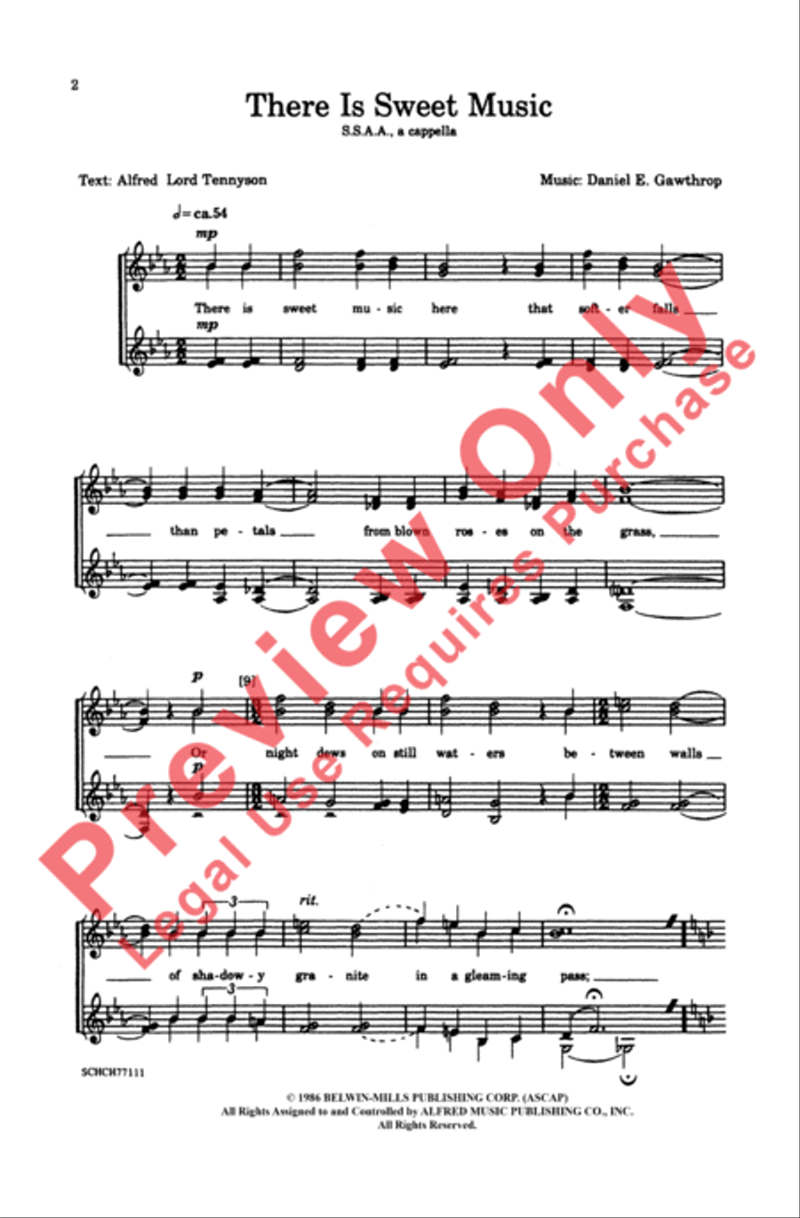 There Is Sweet Music Women's Choir scores gallery preview page 2