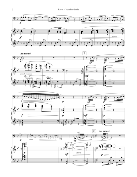 Vocalise-étude for Bass Trombone & Piano