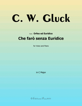 Che farò senza Euridice,by Gluck,in C Major