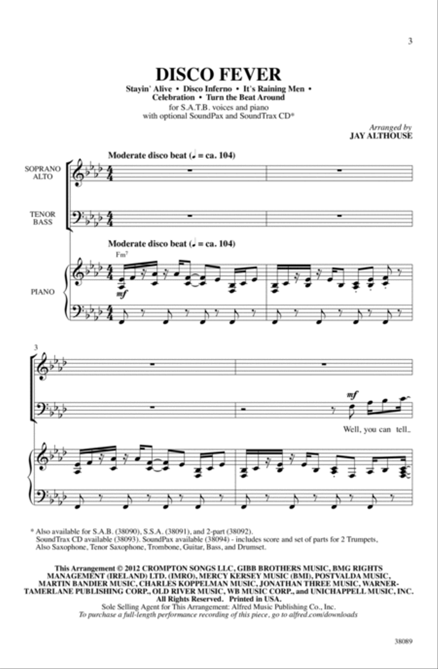 Disco Fever - SoundTrax CD (CD only) Choir scores gallery preview page 2