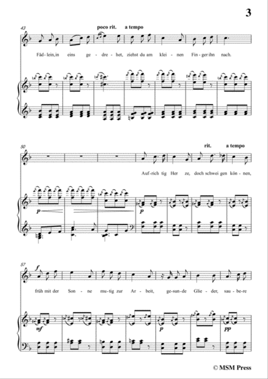 Wolf-Rat einer Alten in f minor,for Voice and Piano Voice Solo scores gallery preview page 5