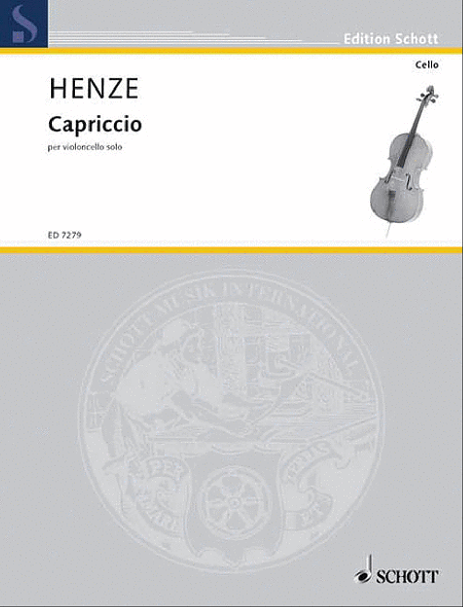 Capriccio Cello Solo scores gallery preview page 1