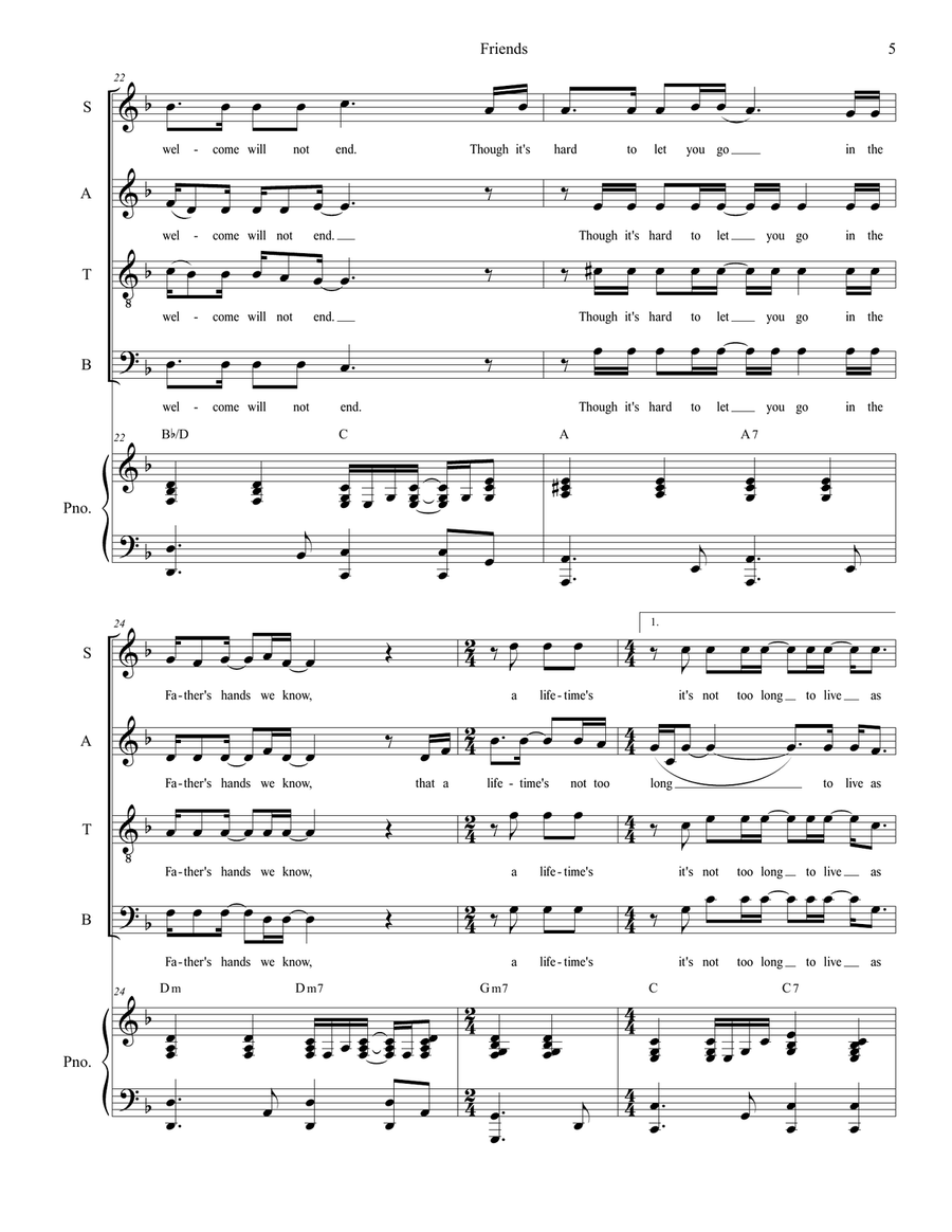 Friends 4-Part scores gallery preview page 5