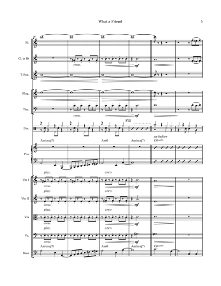 What A Friend Chamber Music scores gallery preview page 5