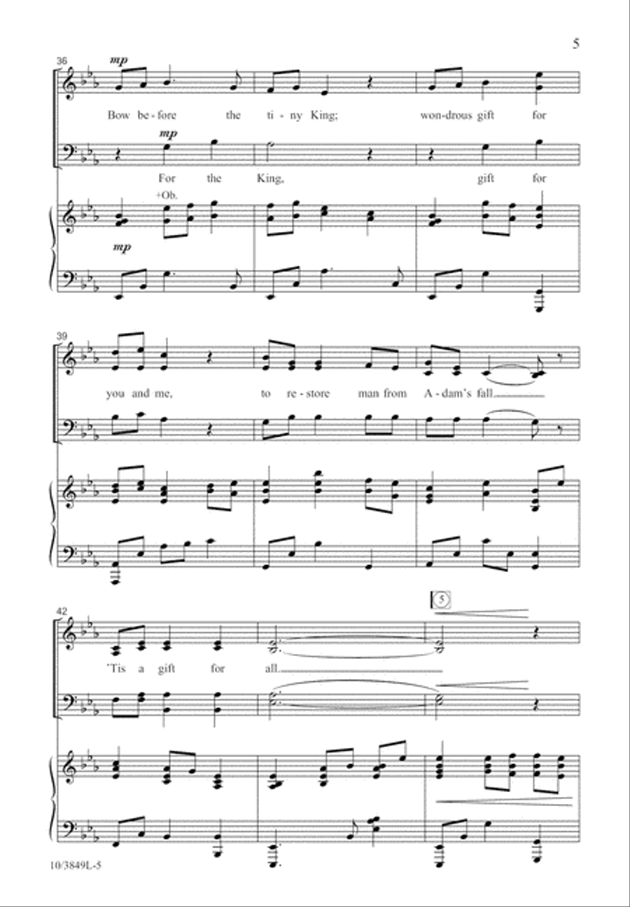 Christmas Gift Christmas Gift 4-Part scores gallery preview page 6