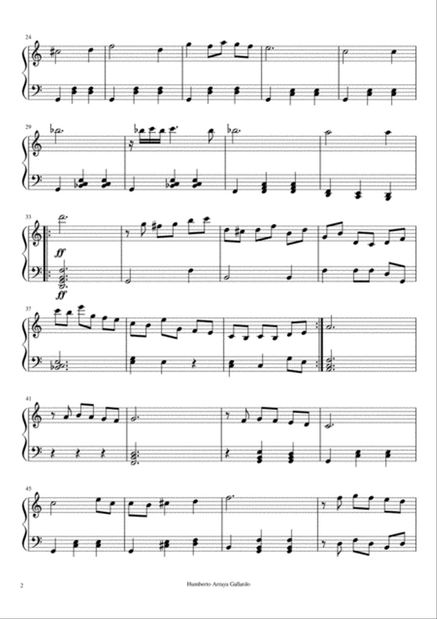 Tender Warmth in C major Piano Solo scores gallery preview page 2