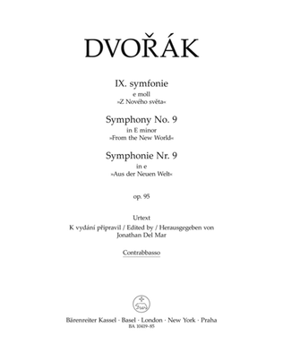 Book cover for Symphony no. 9 in E minor, op. 95 "New World"