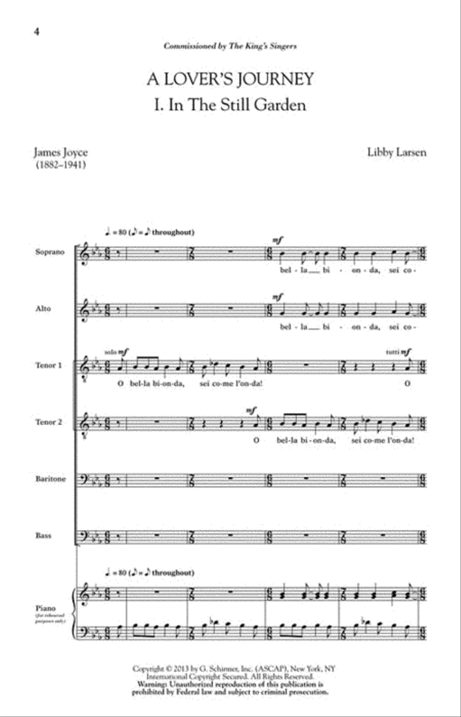 A Lover's Journey A Lover's Journey Divisi scores gallery preview page 2