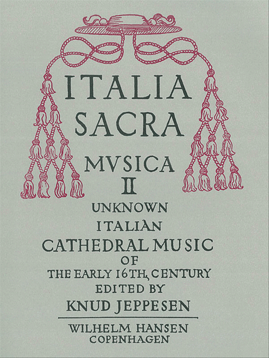 Italia Sacra Musica Vol.2 4-Part scores gallery preview page 1