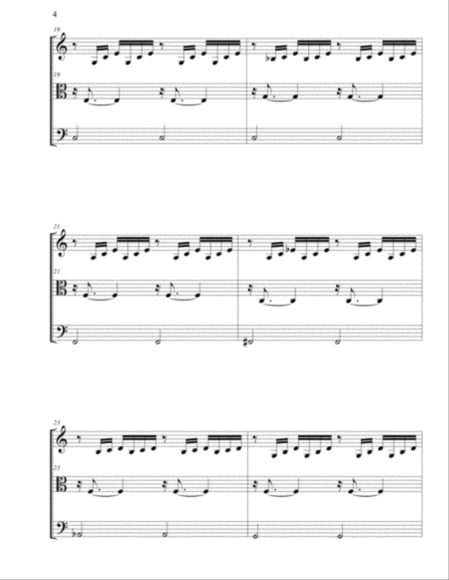 Bach - Prelude No. 1 in C major, BWV 846 Large Ensemble scores gallery preview page 4
