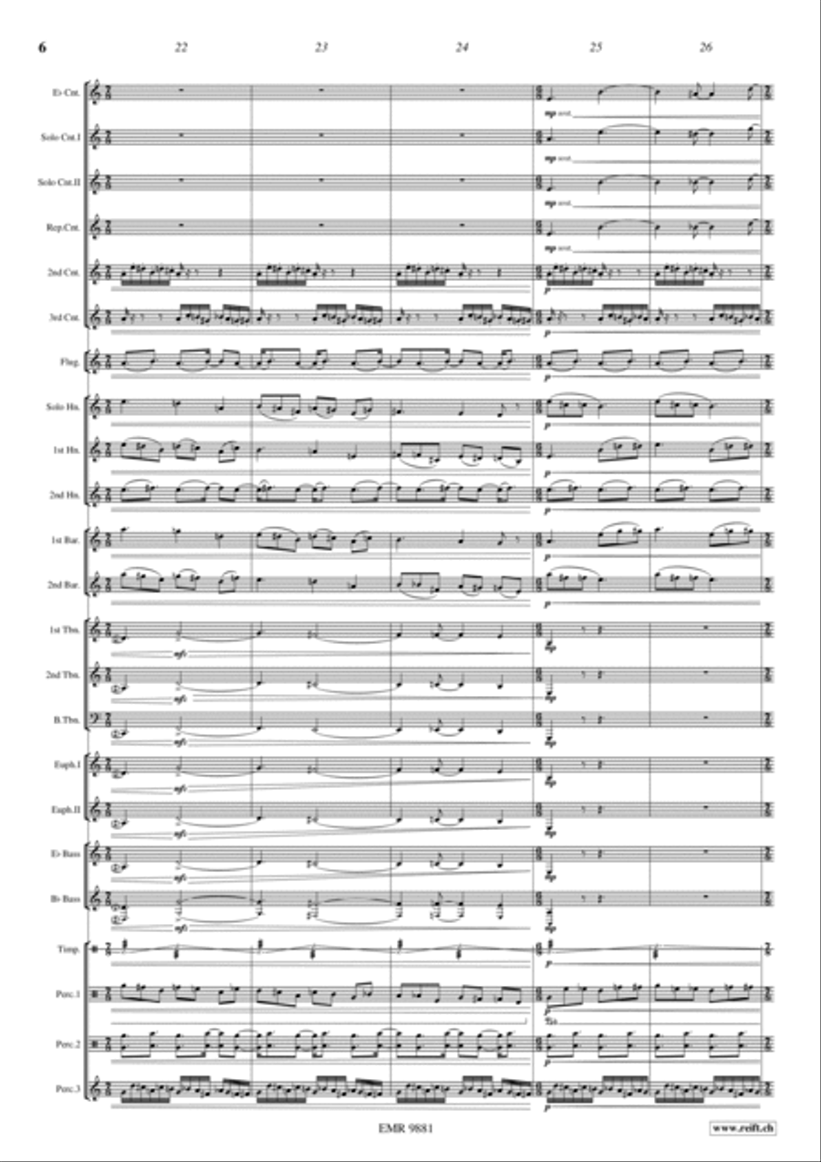Blue Horizons Brass Band scores gallery preview page 9