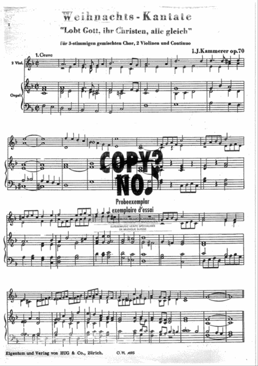 Weihnachtskantate Chorpartitur Choir scores gallery preview page 2