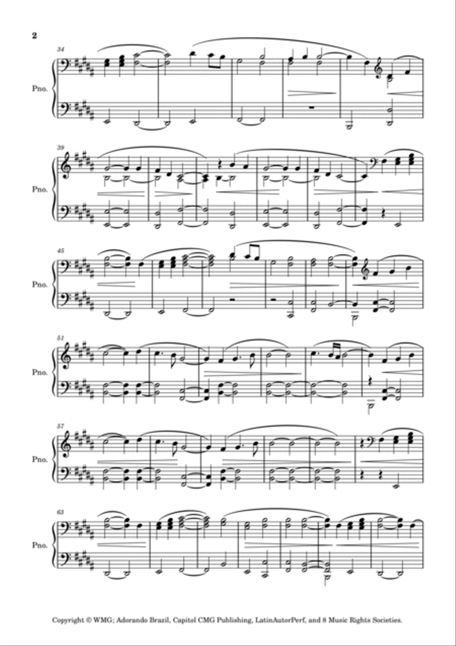In Christ Alone Piano Solo scores gallery preview page 2
