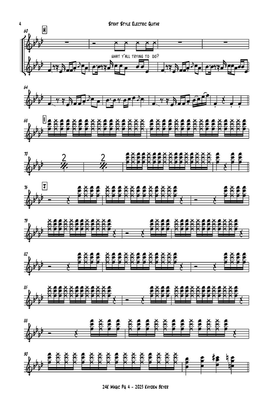 24k Magic - Score Only 24k Magic - Score Only Jazz Ensemble scores gallery preview page 4