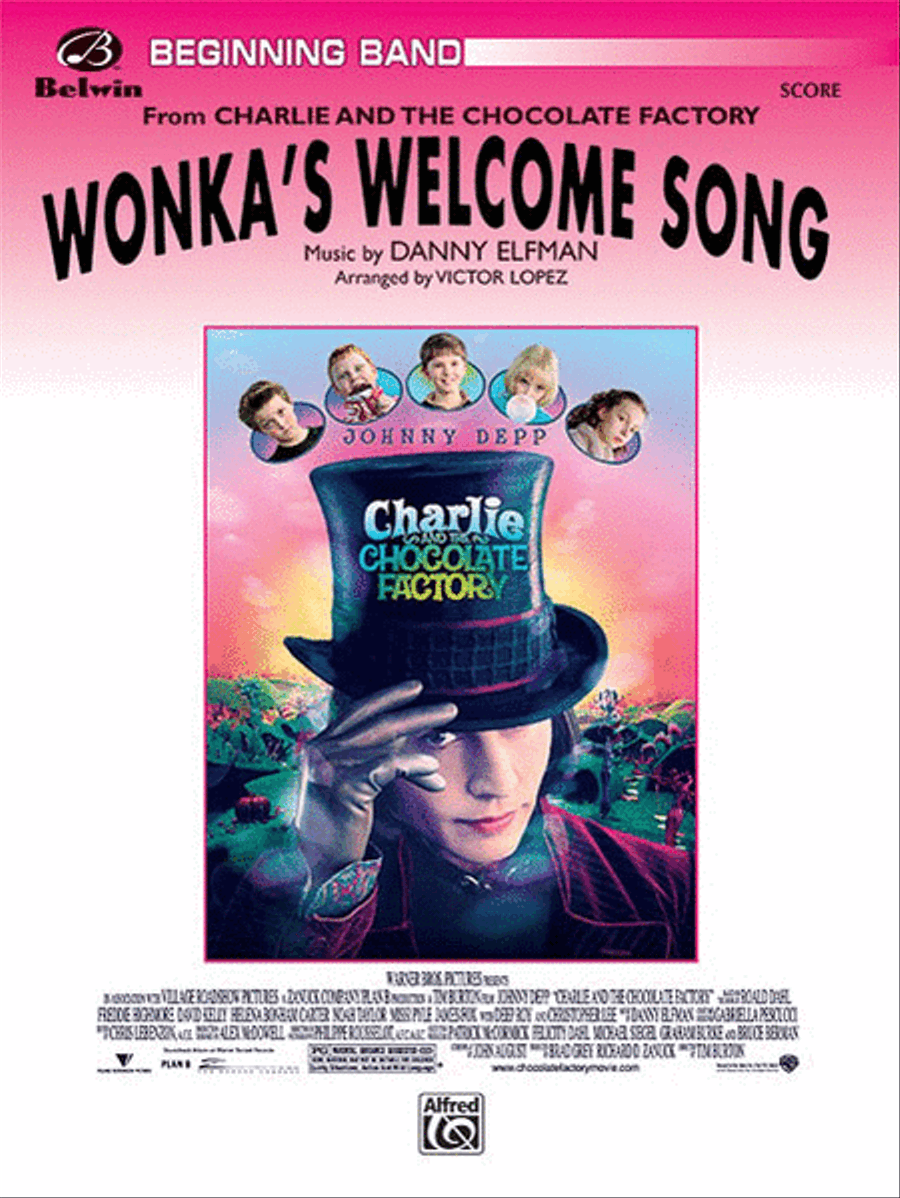 Wonka's Welcome Song (from Charlie and the Chocolate Factory) Concert Band scores gallery preview page 1