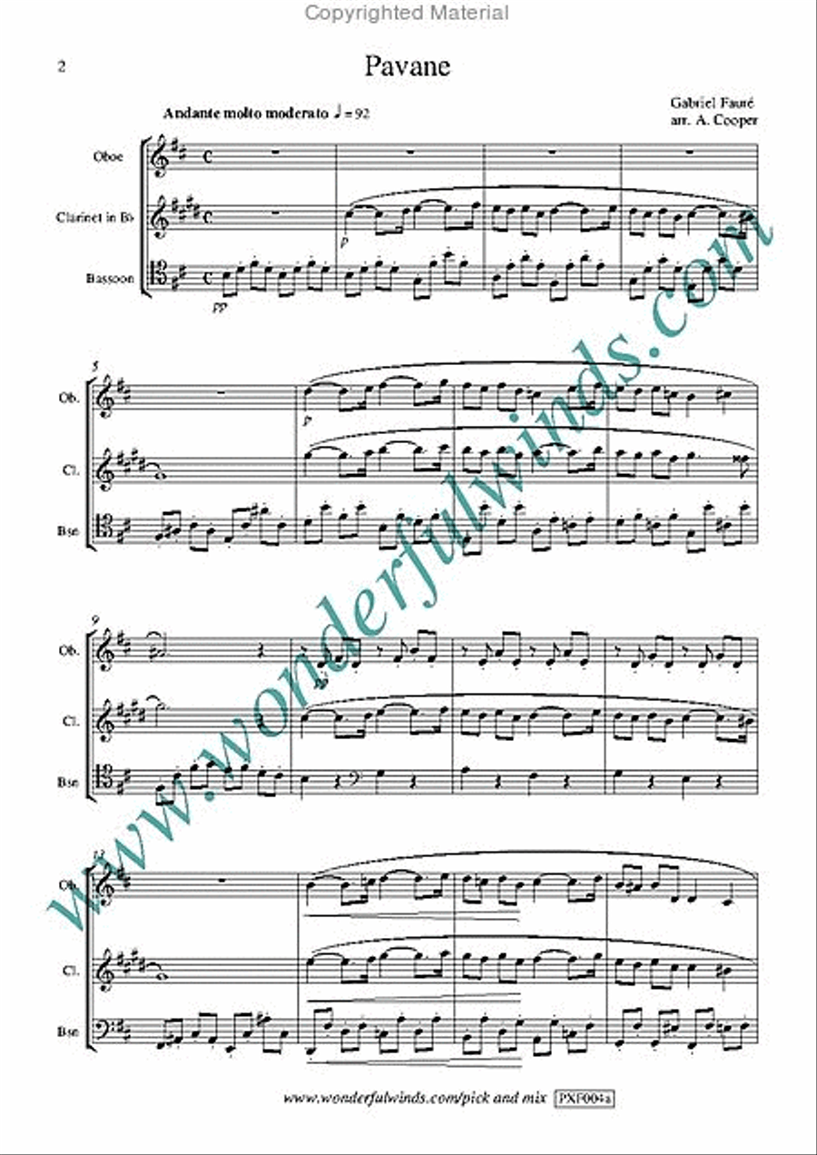 Pavane Pavane Bassoon scores gallery preview page 2