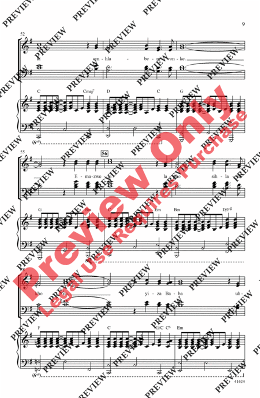 Song of Peace - SoundTrax CD (CD only) Choir scores gallery preview page 9