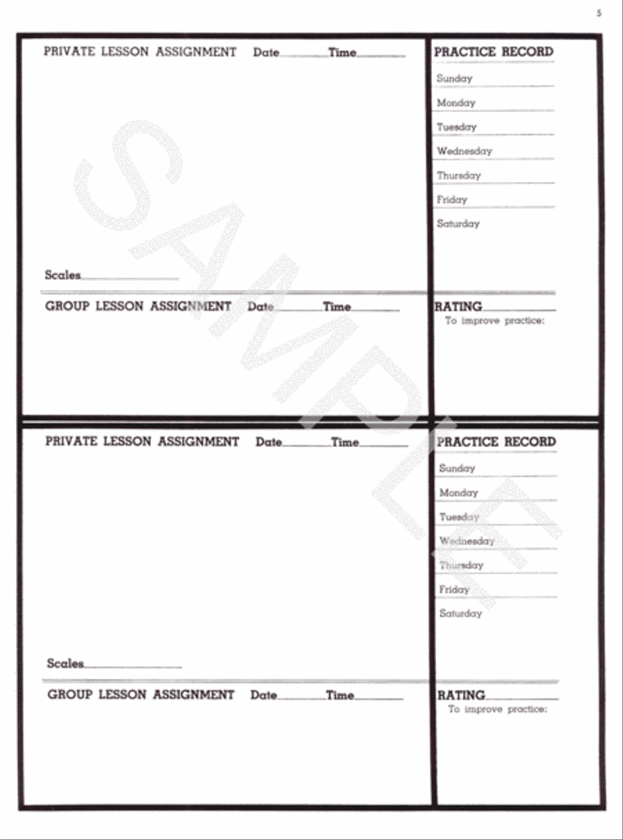 Music Notebook Piano Method scores gallery preview page 2