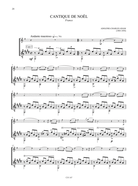 Christmas Carols. 20 Easy Arrangements for Soprano Saxophone and Guitar