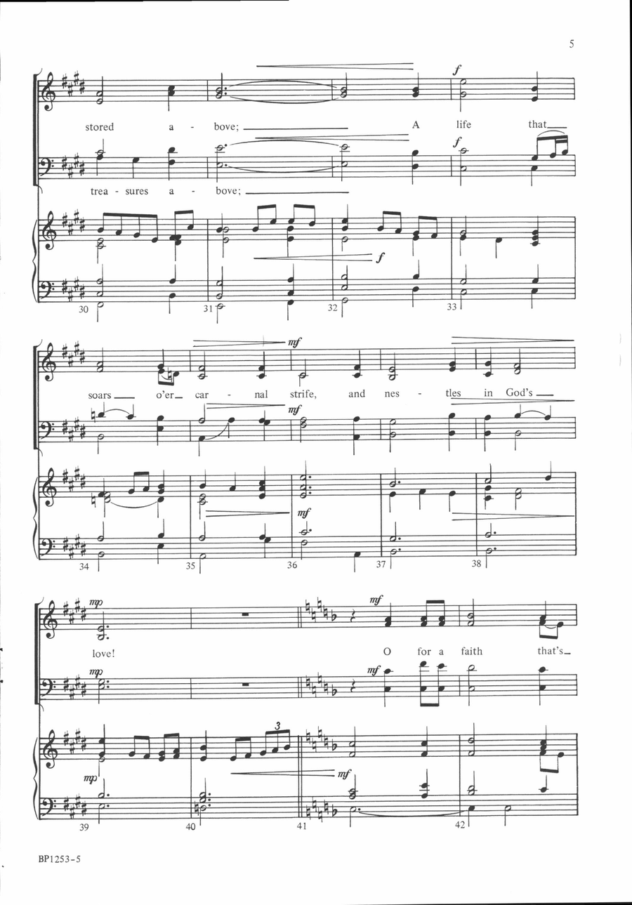Prayer of My Heart 4-Part scores gallery preview page 4